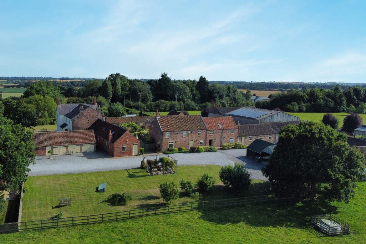 aerial view of broadgate farm