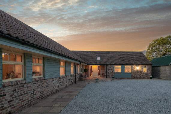 The Cart House at dusk 