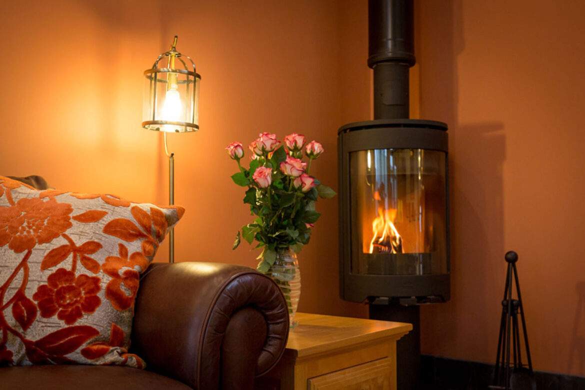 Woodburner in Courtyard cottage
