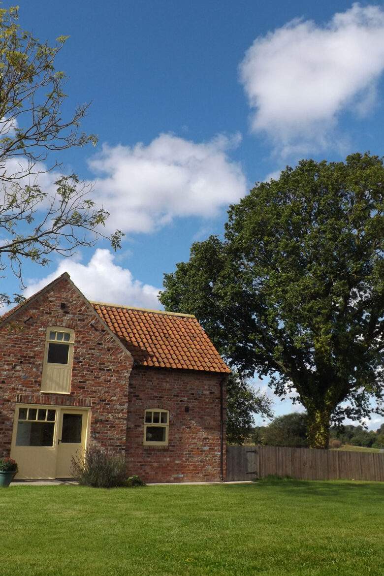 Forge cottages with nice blue sky
