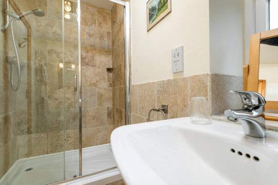 shower room with large shower 