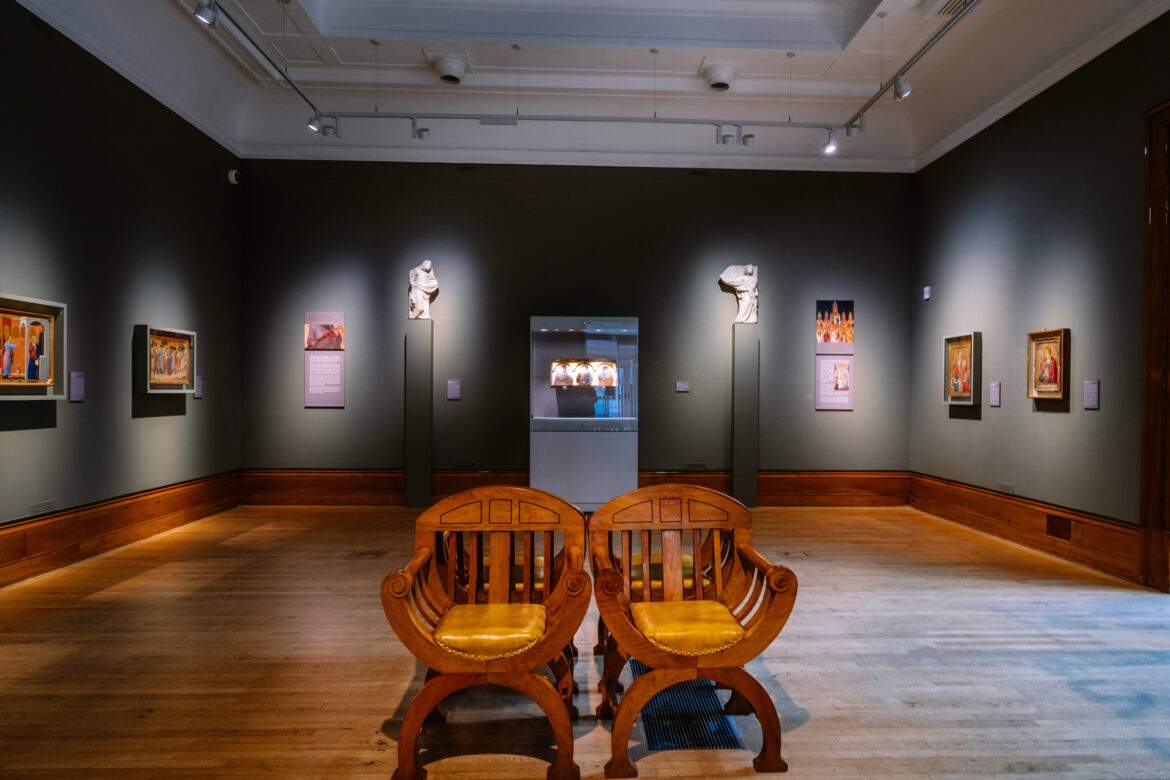 unusual chairs in a gallery at Ferens Art Gallery Hull