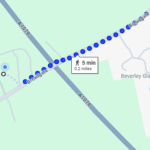 public transport, short walk to nearest bus stop