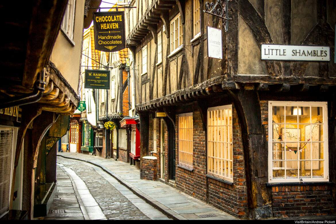 medieval street in york