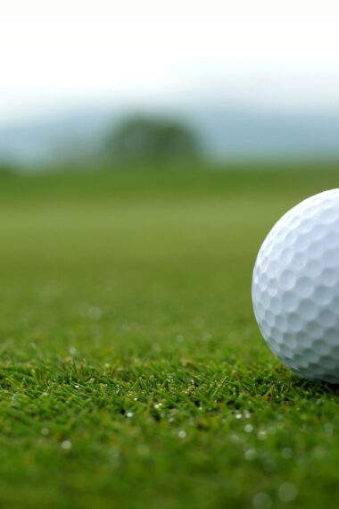 golf ball on grass