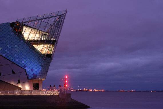 Impressive building housing the Deep in Hull