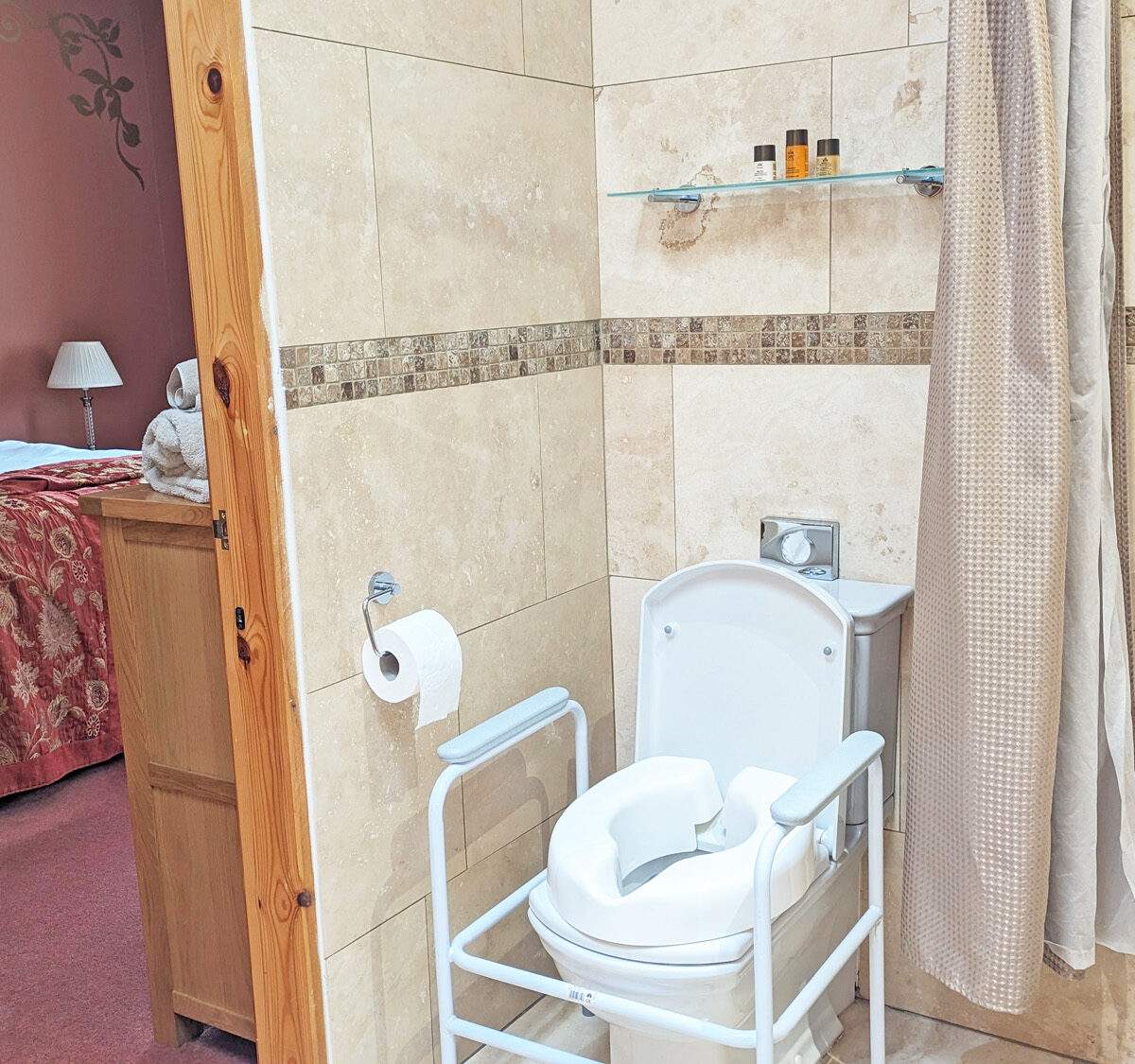 mobility-equipment mobility aids in a bathroom