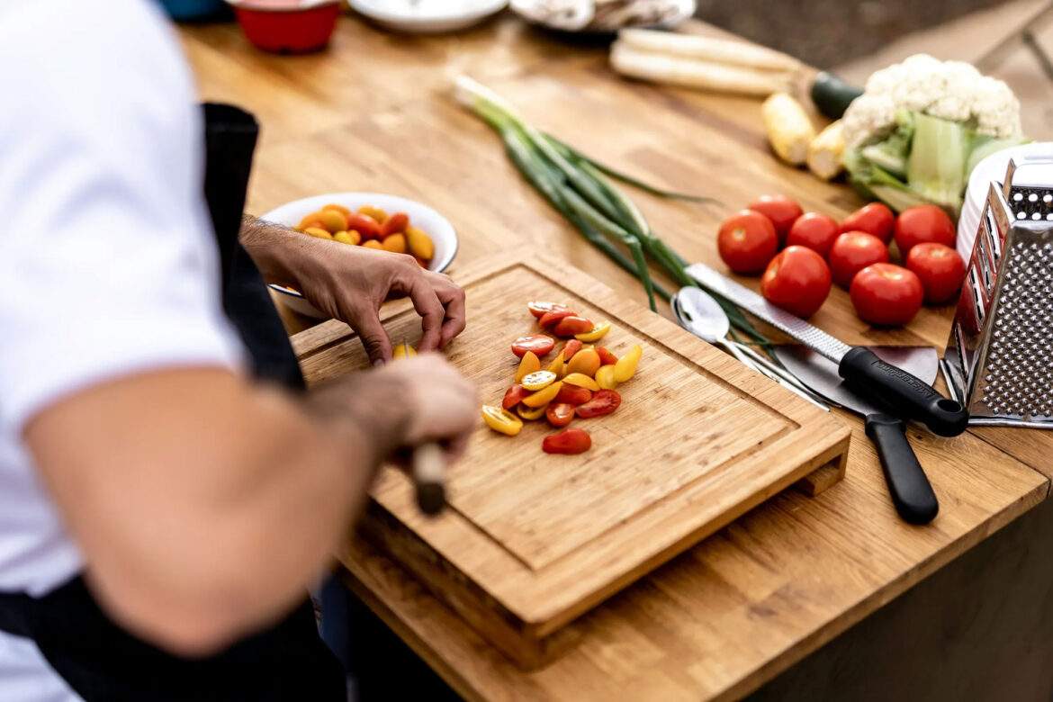 Chef preparing a meal